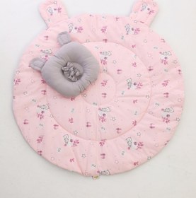 Resim Genel Markalar %100 Pamuk Poplin Kumaştan Bebek Oyun Halısı (OEKO-TEX SERTİFİKALI) 90 X 90 Cm 