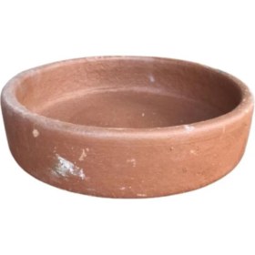 Resim Yuvarlak Toprak Menemen Yemek Tavası Çömlek Kabı Güveç Kabı 25 cm 