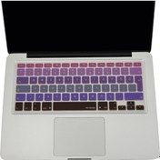 Resim Macbook Air Pro Klavye Koruyucu Türkçe Q Ombre Eski Usb Li Model 2008/2017 Yılı İle Uyumlu Pembe Mavi 