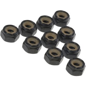 Resim Suntek Kaykay Longboard Kamyon Için 10 Adet 5/8/10mm Fındık M5 Siyah 