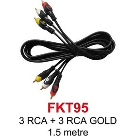 Resim 3Rca 3Rca Gold Görüntü Ve Ses Kablosu 1,5 Metre 