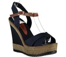 Resim Fox Shoes Lacivert Kadın Dolgu Topuklu Ayakkabı 9674070905 
