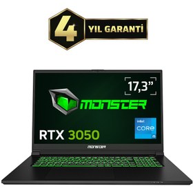 Resim Monster Abra A7 V15.3.2 Intel Core i5 13500H 32 GB RAM 1 TB SSD 6 GB RTX 3050 FreeDOS 17,3" FHD 144 Hz Oyun Bilgisayarı 