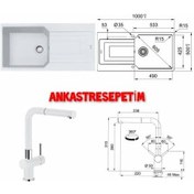 Resim Franke Ubg 611-100 Bianco Eviye.Active Pl 