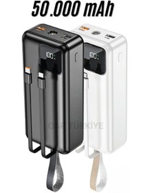 Resim Kensa Powerbank 50000 Mah Pd 22,5w Süper Hızlı Şarj 3.0 Qualcomm Taşınabilir Power Bank 