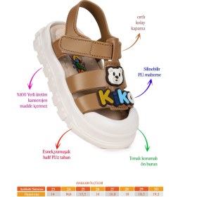 Resim Kiko Kids Jack Hafif Taban Erkek Çocuk Sandalet 