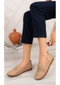 Resim Aymeravm - Ortapedik Pedli Nut Kadın Ayakkabı - Asd1104Ga Vizon 