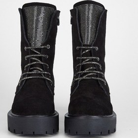 Resim Valmenti Kadın Siyah Süet Hakiki Deri Casual Bot 970 1517 Bn Bot Sk23/24 Siyah 