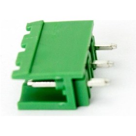 Resim 3 Pin Geçmeli Klemens 180' Erkek 5.08mm Yeşil 