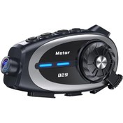 Resim Q29 Motosiklet Kask İletişim Sistemi + Bluetooth Kulaklık + 1080p Hd Kamera 