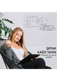 Resim 1 Adet Beyaz & Şeffaf Baskısız 120 100 Cm Akıllı Kağıt Tahta 2 Li 