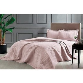 Resim Taç Glory Pudra Tek Kişilik Kişilik Yatak Örtüsü 