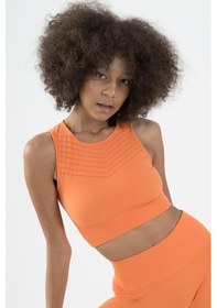 Resim Maraton Active Slimfit Kadın Kapalı Yaka Kolsuz Koşu Turuncu Bra 813094-turuncu Turuncu 