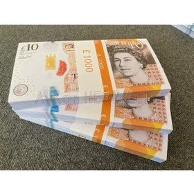 Resim 300 ADET 10 STERLİN BANKNOT POUND PARA GEÇERSİZ DÜĞÜN İÇİN PARALA 
