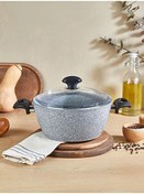 Resim Falez Cost 24 CM Granit Derin Gri Tencere 