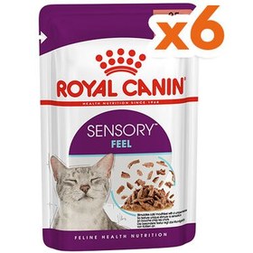 Resim Royal Canin Sensory Feel Pouch Yaş Kedi Maması 85 Gr x 6 Adet 