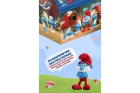 Resim Şirinler - Smurfs Temalı Lisanslı Kaliteli Kumaşlı 2 Kişilik Kolay Kurulum Eğlenceli Çocuk Oyun Çadırı 