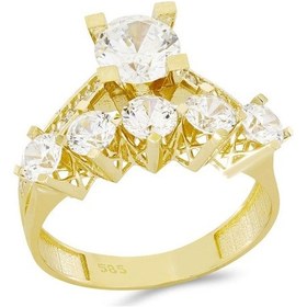 Resim Altın Beştaş Yüzük T047937 