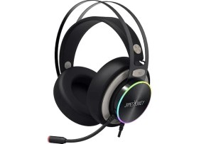 Resim Lidyahan Store James Donkey 712 Siyah 7.1 Surround Rgb Gaming Kulaklık Neodimyum 50MM Sürücüler 112DB Hassas Mikrofon -43DB Rgb LED Aydınlatmalı Manuel + Yazılımla Ses Kontrol USB Bağlantı ve Ses Kartı 