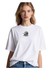 Resim Ogc Bebek Zombi Oversize Unisex T-shirt Beyaz 