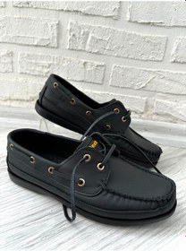 Resim Dx220 Dexter Tarzı, Hakiki Deri Erkek Ayakkabı, Kokulu Taban Siyah 