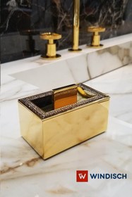 Resim Windisch Shıne Lıght Square ı Işlemeli Tezgah Üstü 6,5 Cm Pamukluk Gold 