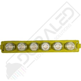 Resim 12 Volt 6 Watt 6 Mercekli Sarı Amber Modül Led 10 Adet 