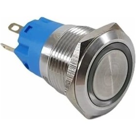 Resim Swion 19mm Led'li Metal Buton Kalıcılı Beyaz Led 