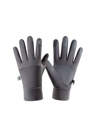 Resim Singree Su Geçirmez, Polar Astarlı, Dokunmatik Parmaklı, Kaymaz Kış Eldiveni 