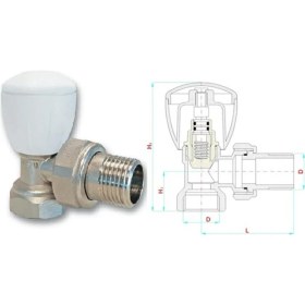 Resim Fırat Radyatör Vanası Köşe 