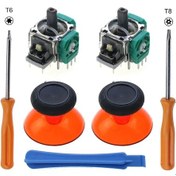 Resim Siyah Şeffaf Turuncu-jcd 3d Analog Joystick Sensörü Modülü Potansiyometre Başparmak Çubuğu Microsoft Xbox One Seri 