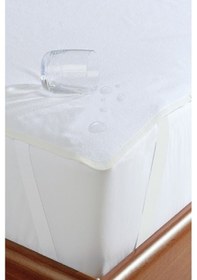 Resim Mycey Sıvı Geçirmez 70x140 Cm Bebek Alezi Pamuklu Köşe Lastikli Beyaz 