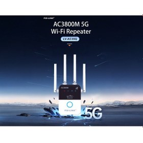 Resim Pıxlınk Ac35q Wifi Repeater Router Access Point Ac3800 Dual Band 5 Ghz Siyah Beyaz 
