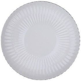 Resim Kütahya Porselen Bone Luz Platin Fileli Servis Tabağı 27cm Tekli Çok Renkli 