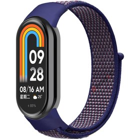 Resim Xiaomi Mi Band 8 İle Uyumlu Hasır Nylon Akıllı Bileklik Kordon - Saat Kordonu 
