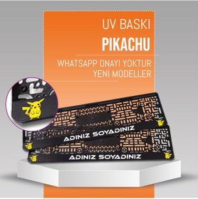 Resim Pikachu Plakalık, 2 Adet Premium Uv Baskı, Plakalıkhane 