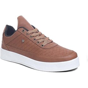 Resim one blue Deri Kapitone Günlük Ortopedik Rahat Kalite Bağcıklı Casual Erkek Sneaker Spor Ayakkabı 