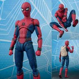 Resim Marvel Spider-Man Koleksiyonluk PVC Figür Sırt Çantası ile - Kırmızı/Mavi/Beyaz Kostüm, Ağ Desen Tasarımı & Ağ Atıcıları ile Yüksek Hareketli Süper Kahraman Aksiyon Figürü - Masaüstü Sergisi için Detaylı Heykel Modeli, Doğum Günü, Sevgililer Günü Hediyesi, Süper Kahraman Parti Dekoru, Pop Kültürü Tutkunu Temel, Spiderman Oyuncakları, Parti Süslemesi, Dinamik Pozisyon, Yüksek Kaliteli İşçilik 