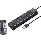 Resim HADRON Hdx7001 Usb Hub 7port Anahtarlı Siyah 