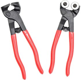 Resim Kristal Mozaik,cam Kesmek Için Işe Dayanıklı Mozaik Kırma Aleti Düz Pense ve Çift Tekerlek 