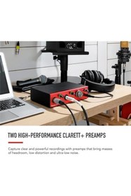 Resim AyrStore Clarett 2+ USB Ses Kartı Müzik Prodüksiyonu İçin USB C Bağlantılı Audio Arayüzü, İki 