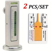 Resim Xuweiwei 2 Adet Evrensel Manyetik Kamber Ayar Ölçer Seti - Araç Bakım Ve Lastik Tamir İçin 