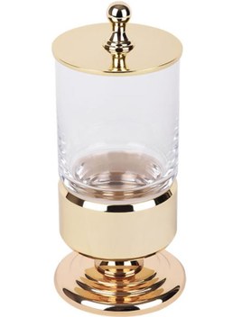 Eca Serel Luna Pamukluk Fırçalık Organizer Kapaklı Gold Altın