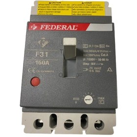 Resim Federal F31 160A Ayar Sahalı Kompakt Şalter 