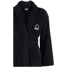 Resim Maisonart Rob Şalyaka Wellsoft Peluş Sabahlık Robdeşambr Bornoz Siyah S/m Siyah 