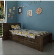 Resim Myniture Home & Living Trend Yavrulu Karyola Q4014-2 Ceviz 