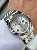 Resim Romanson Takvimli Gümüş Renk Çelik Kordon Çelik Kasa Erkek Kol Saati 1349.01 