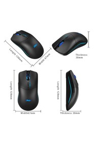 Resim Zelotes Master F-22 3200 DPI Kablosuz Oyuncu Optik Mouse 