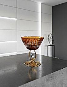 Resim Vega Magnolya Kasesi,renkli,metal Ayaklı,dekorlu Kase,çerezlik,dondurmalık 345cc 