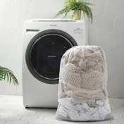 Resim Buffer® Büyük Boy File Çamaşır Torbası 80X100 cm | Hassas Yıkama Filesi | Yorgan, Perde, Nevresim Yıkama Torbası 